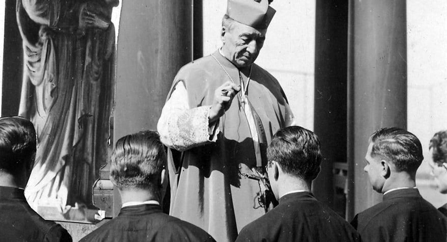 Father James Walsh, M.M. blessing new priests